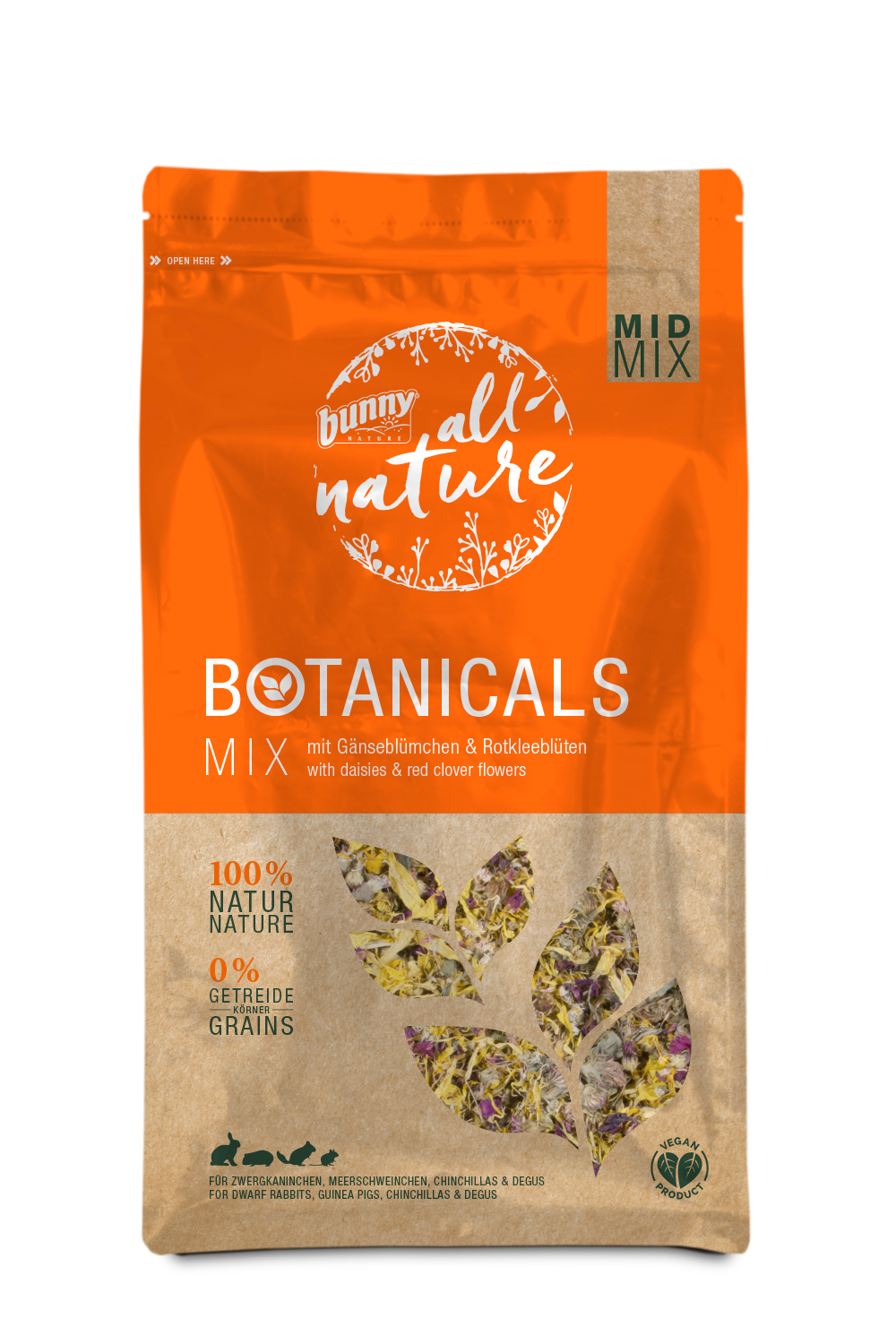 [bunnyNATURE バニーネイチャー]ボタニカルMIX デイジー＆レッドクローバー(120g)